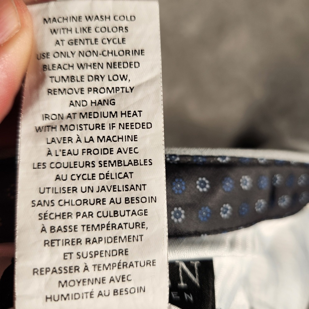 Lauren Ralph Lauren Dress Pants Mens 42x30 Gray Excellent Stretch Flat Front - Picture 9 of 13